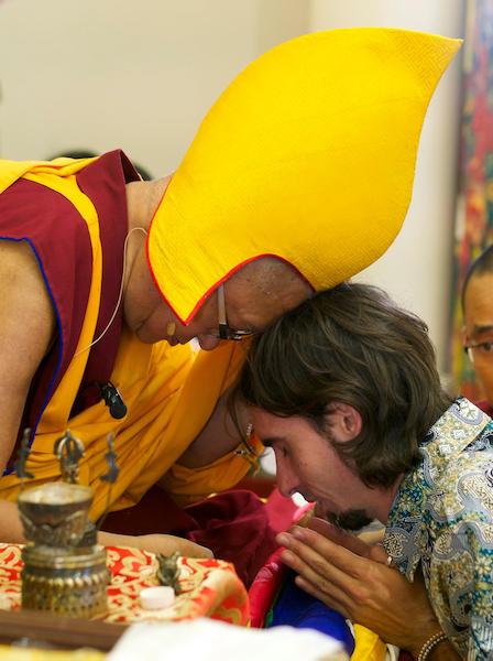 Lama Zopa Rinpoche with Osel Hita